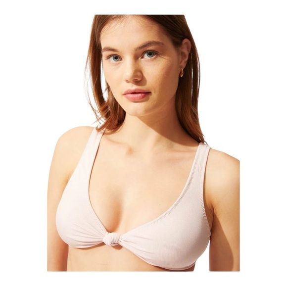 Solid & Striped Jade Bikini Top in Ballet Rib NWT - Picture 6 of 6